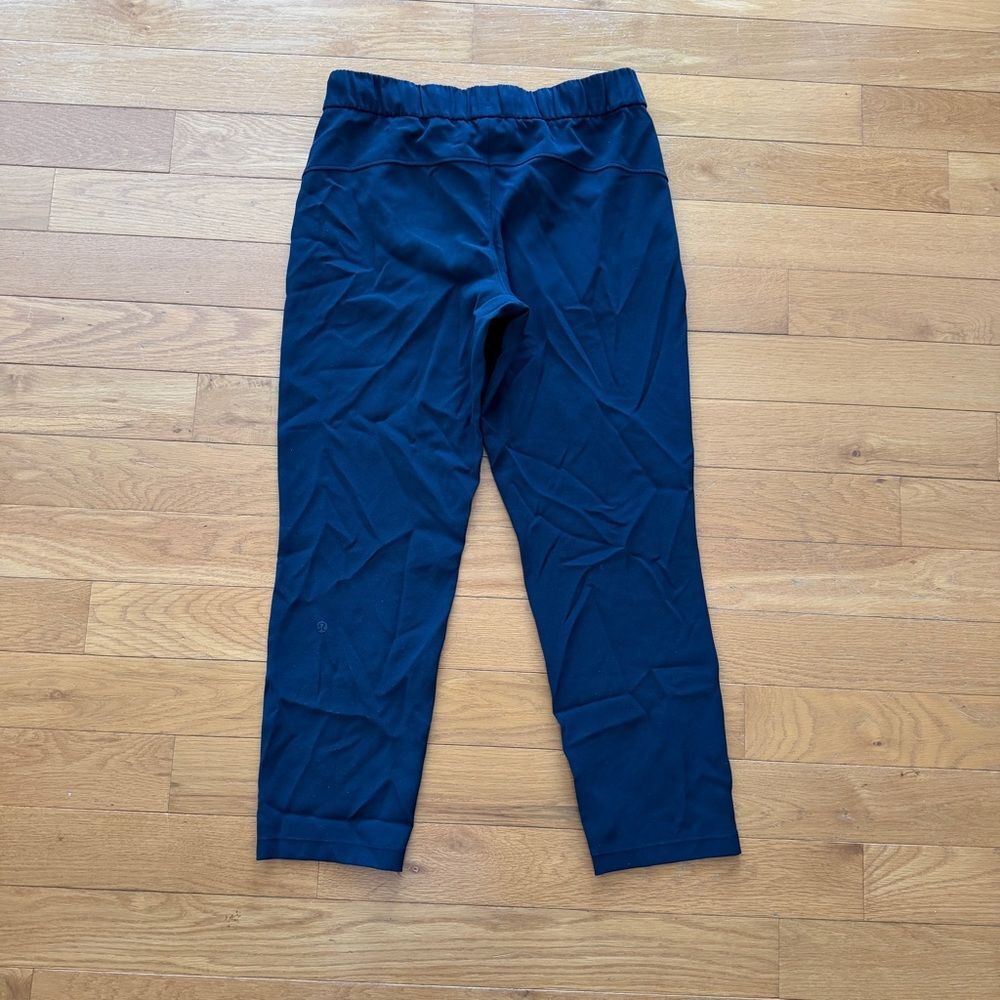 Lululemon Blue Tapered Leg Midrise Pants Women Size 8 - Picture 2 of 7